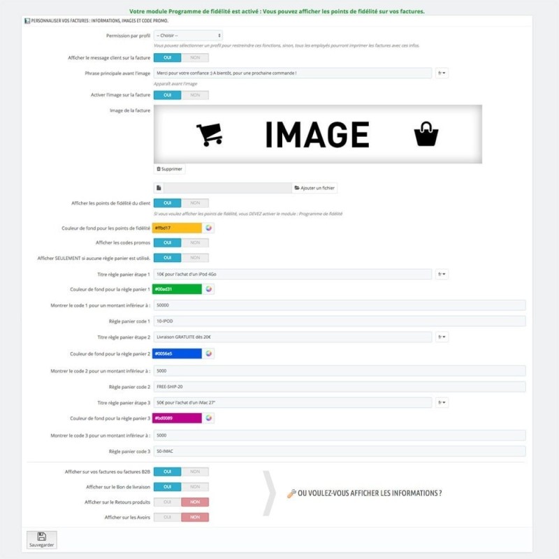 Plus d'infos sur les factures