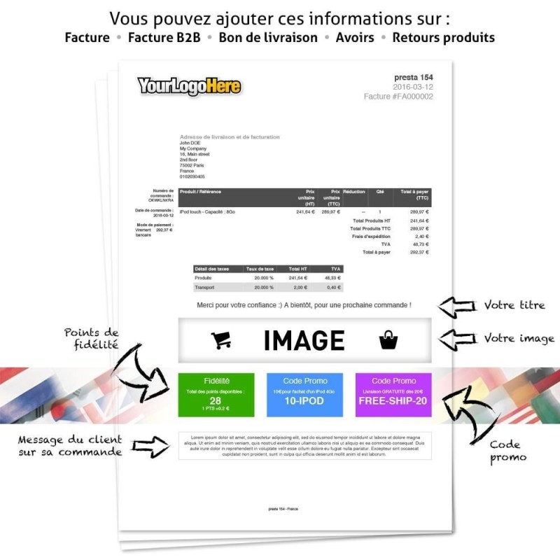 Plus d'infos sur les factures