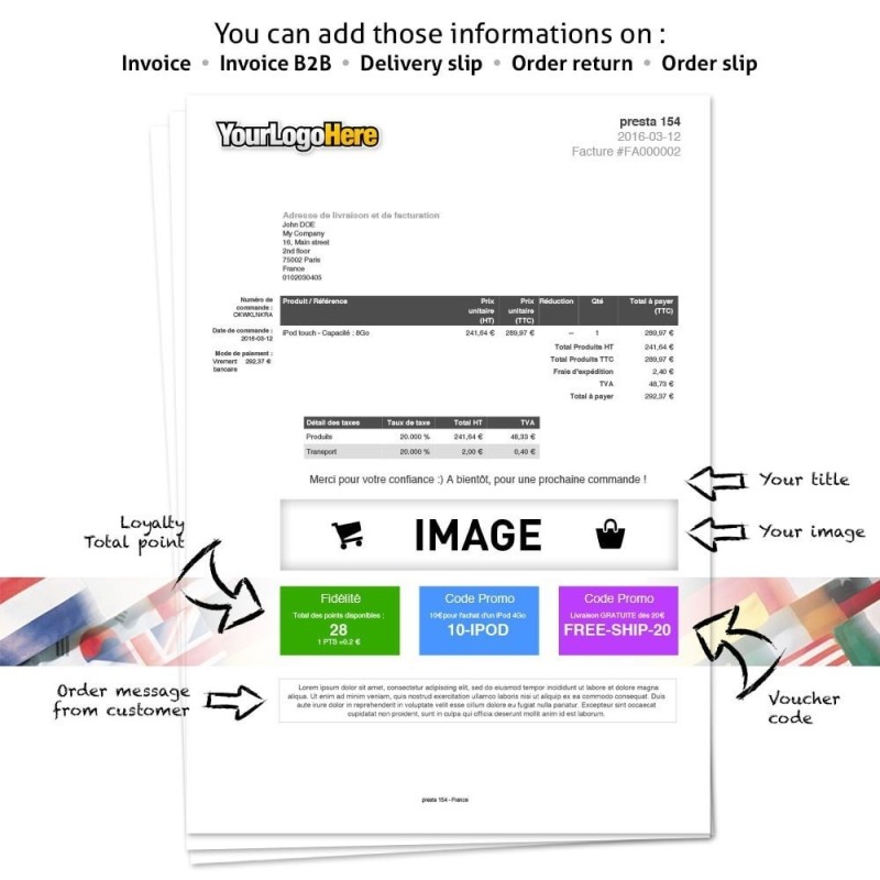 Plus d'infos sur les factures